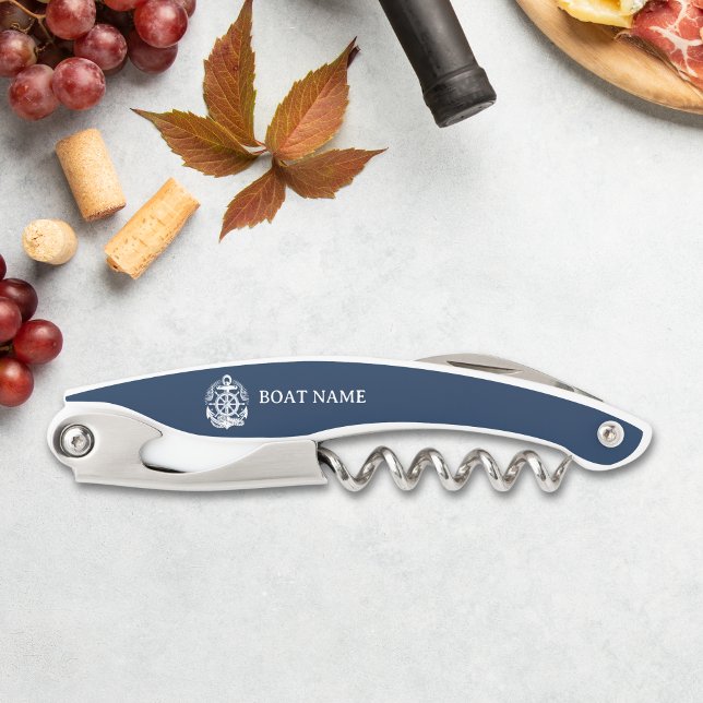 Your Name of Boat Ancient Anchor Corkscrew (Creator Uploaded)