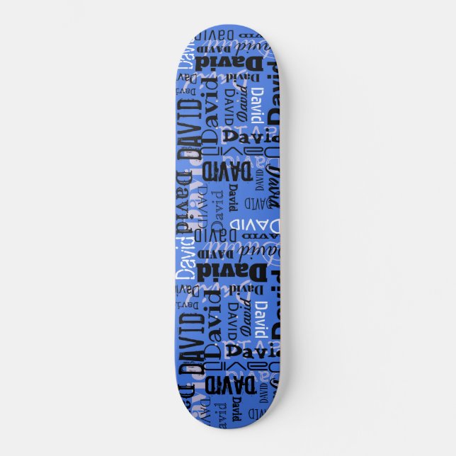 YOUR NAME ON A Skateboard Customisable Name Board (Front)