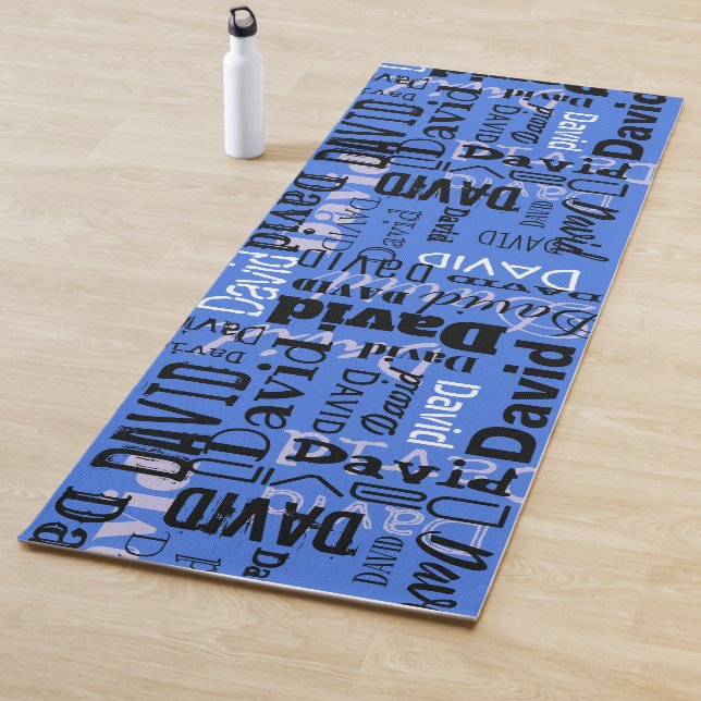 YOUR NAME ON A YOGA MATT Customisable Name matt Mat (In Situ)