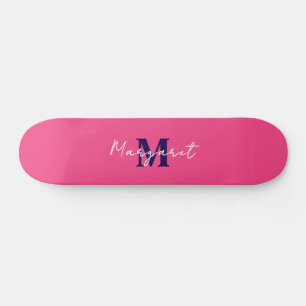 Your Name on Custom Pink Skateboard –Make It Yours