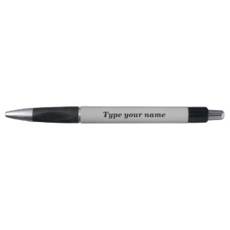 Your Name on Grey Barrel With Rubber Grip Pen