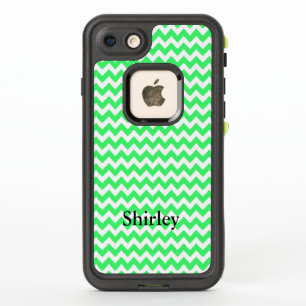 Your Name on Light Green Chevron
