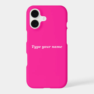 Your Name on Pink Phone Case