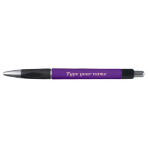 Your Name on Purple Barrel With Rubber Grip Pen