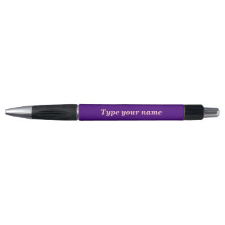 Your Name on Purple Barrel With Rubber Grip Pen