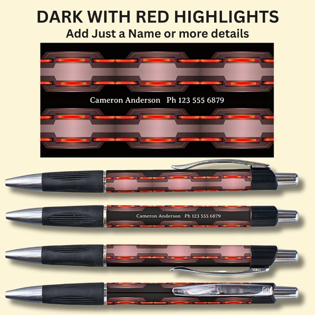 Your Name & Optional Details on Black & Red (Creator Uploaded)