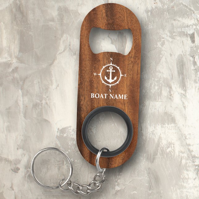Your Name or Boat Name Compass Anchor Wood Style (Creator Uploaded)