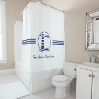 Your Name or Boat Nautical Classic Lighthouse