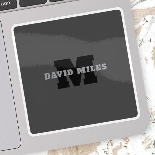 Your Name or Business Name   Modern Masculine Grey