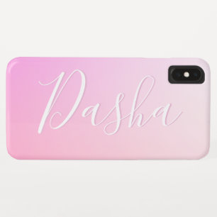 Your Name or Word Pink Ombre Gradation Case-Mate iPhone Case