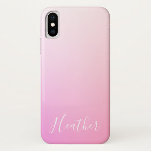 Your Name or Word   Pink Ombre Gradation Case-Mate iPhone Case