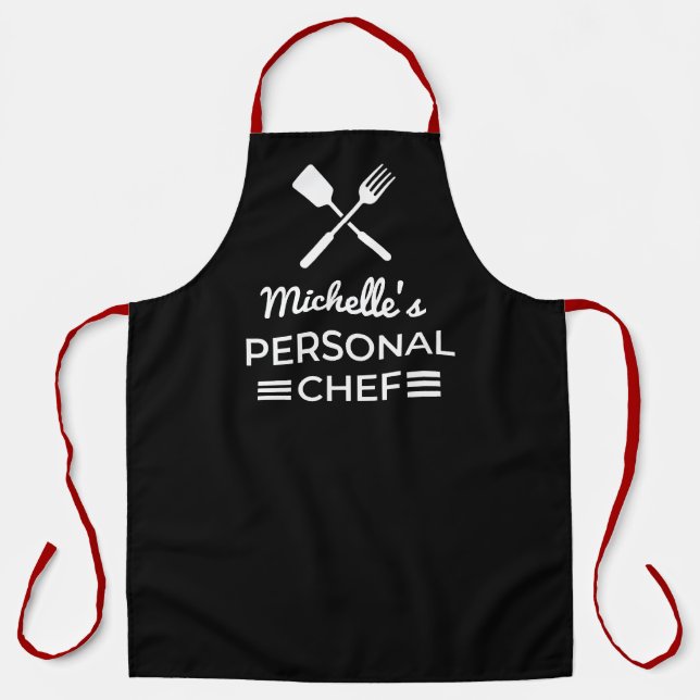 Your Name Personal Chef Apron - Personalised Gift (Front)