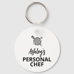 Your NAME Personal Chef, Grill key c, Personalised Ring