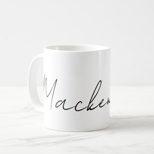 Your Name Personalised Coffee Mug (Front Left)