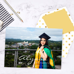 Your Name & Photo Graduate Announcement