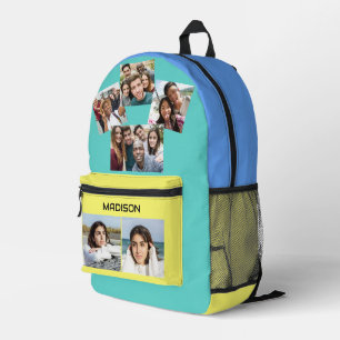YOUR Name & Photos custom Printed Backpack