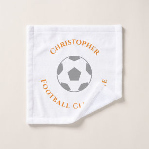 Your Name Plus Football Club Name Wash Cloth