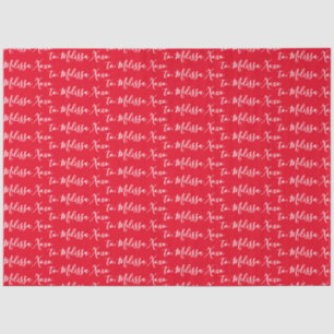 Your Name Red Tissue Paper