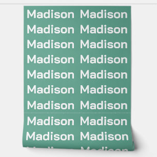 YOUR NAME Repeating Custom Colour Wallpaper