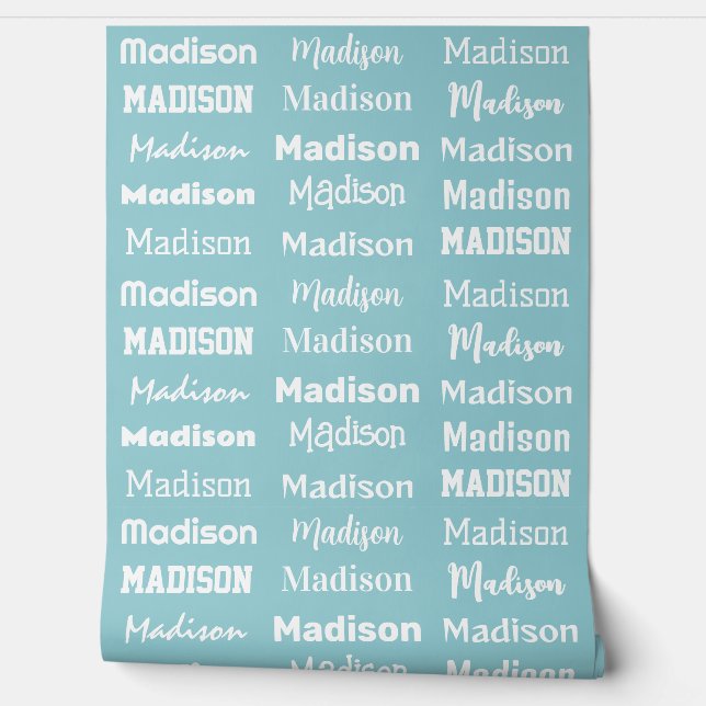 YOUR NAME Repeating Custom Colour Wallpaper (Unrolling)