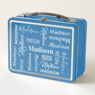YOUR Name Repeating custom lunch boxes