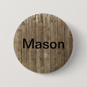 Your Name Template Custom NameTag pinback 6 Cm Round Badge
