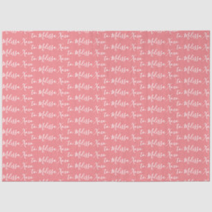 Your Name Tissue Paper- Pink Paper