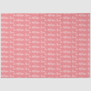 Your Name Tissue Paper- Pink Tissue Paper