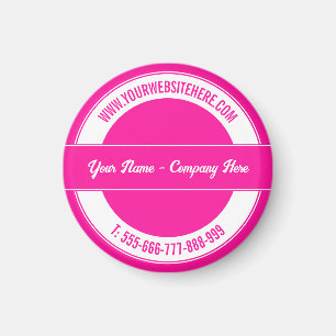 Your Name Website Phone Colors Magnet Promotional