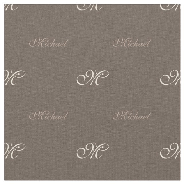 Your Name with Monogram Fabric (Close Up)