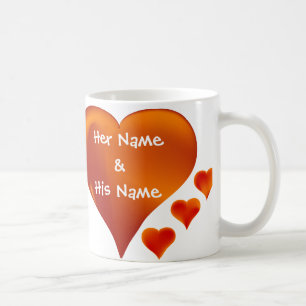 Your Names personalised love mug