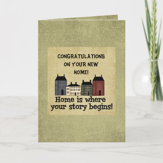 Your New Home Card (Front)