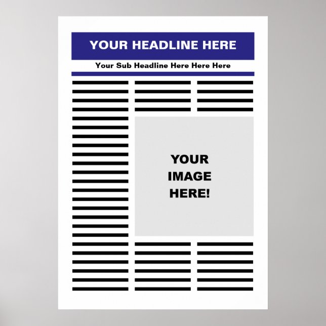 Your Newspaper Poster (Front)