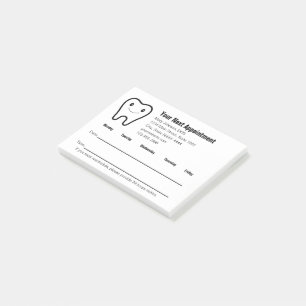 Your Next Appointment Dentist's Office Reminder Post-it Notes