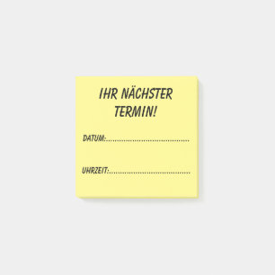 Your next appointment! post-it notes