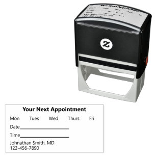 Your Next Appointment Reminder for Doctor's Office Self-inking Stamp