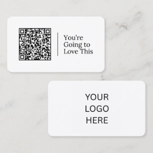 Your Next Favourite Is Here QR code And Logo Business Card