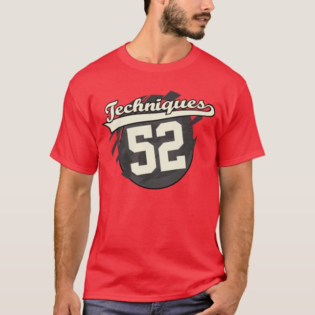 YOUR NUMBER Personalised Techniques T-Shirt (Front)