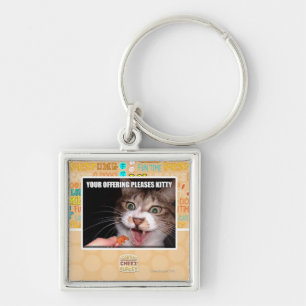 Your Offering Pleases Kitty Key Ring