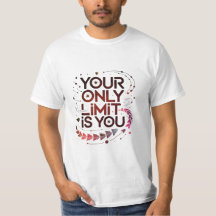 Your Only Limit Is You Motivational Brown Quote
