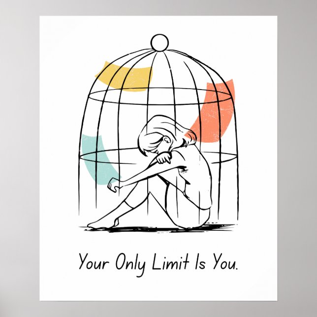 Your Only Limit Is You – Motivational Poster (Front)