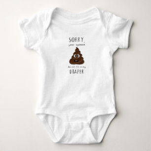 Your Opinion Doesn’t Fit in My Diaper – Funny Baby Bodysuit