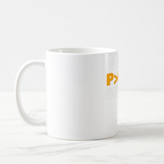 Your opinion is Statistically Insignificant   Coffee Mug (Left)