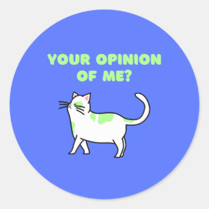 Your Opinion Of Me? Classic Round Sticker