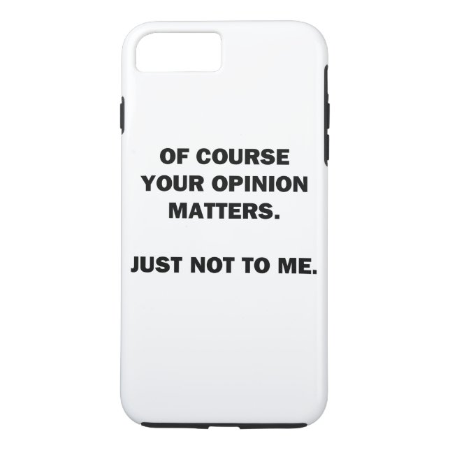 Your Opinon Matters Case-Mate iPhone Case (Back)