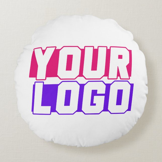 Your Own Company Logo Round Cushion (Front)