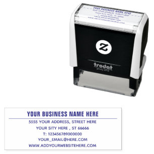 Your Own Design Address Stamp Example
