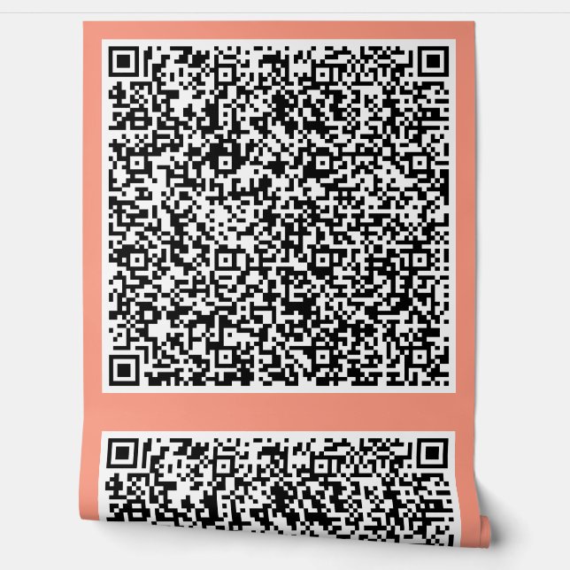 Your Own Design Custom Colours QR Code Scan Info Wallpaper (Unrolling)