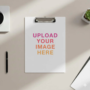 Your Own Image Logo White Clipboard