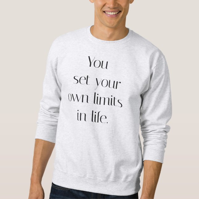 Your Own Limits Men's Basic Sweatshirt (Front)